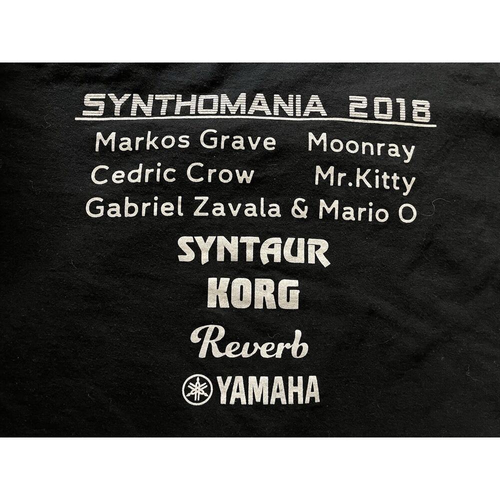 Synthomania 2018 T-Shirt - 2XL, Black Gildan Heavy Cotton - Picture 3 of 9